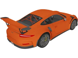 Porsche 911 GT3 RS (2016) 3D Model preview
