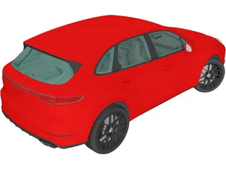 Porsche Cayenne Turbo (2018) 3D Model preview
