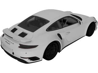 Porsche 911 Turbo S (2016) 3D Model preview