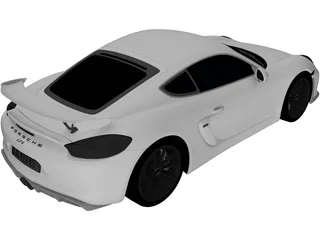 Porsche Cayman GT4 (2015) 3D Model preview