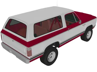 Dodge Ramcharger (1979) 3D Model preview