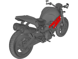 Ducati Monster 696 (2008) 3D Model preview