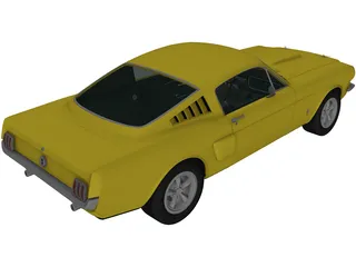 Ford Mustang Fastback (1965) 3D Model preview