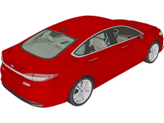 Ford Fusion Titanium (2017) 3D Model preview
