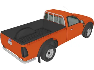 Ford Ranger RegularCab (2009) 3D Model preview