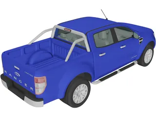 Ford Ranger T6 (2011) 3D Model preview