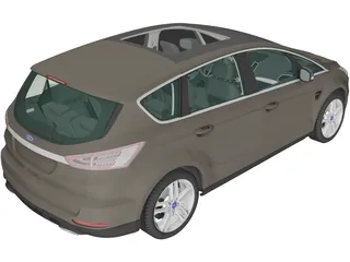 Ford S-Max (2015) 3D Model preview
