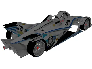 Formula E Gen2 3D Model preview