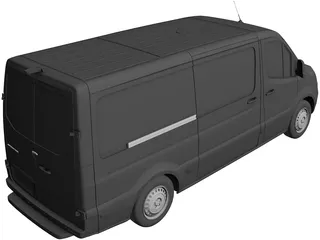 Freightliner Sprinter Panel Van L2H1 RWD (2019) 3D Model preview