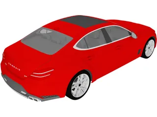 Genesis G70 (2022) 3D Model preview