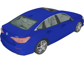 Honda Civic Sedan Touring (2022) 3D Model preview