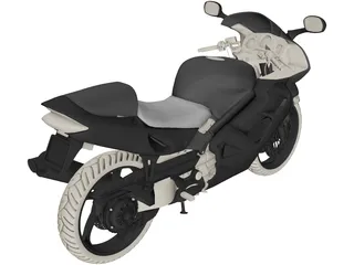 Honda VFR 800 Interceptor (1998) 3D Model preview
