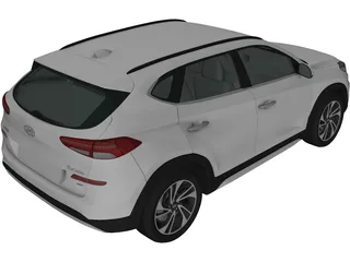 Hyundai Tucson (2018) 3D Model preview