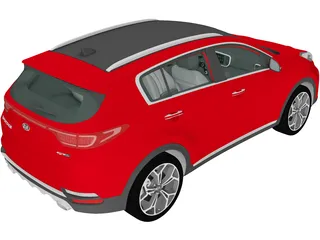 Kia Sportage (2019) 3D Model preview