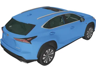Lexus NX F-Sport (2017) 3D Model preview