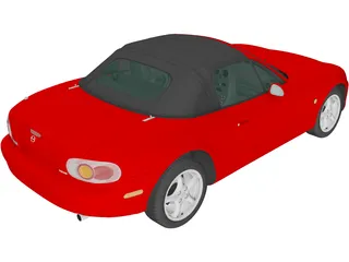 Mazda MX-5 Convertible (1998) 3D Model preview