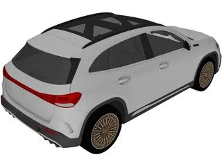 Mercedes-Benz EQA (2022) 3D Model preview