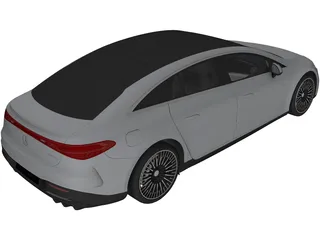 Mercedes-Benz EQS (2022) 3D Model preview