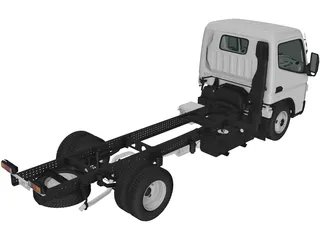 Mitsubishi Fuso Canter 515 SuperLow CityCab (2019) 3D Model preview