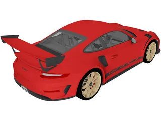Porsche 911 GT3 RS (2019) 3D Model preview