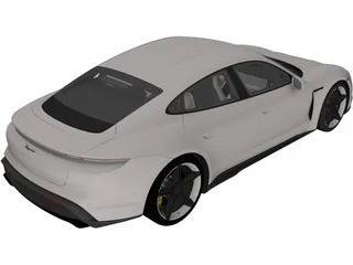 Porsche Taycan (2020) 3D Model preview