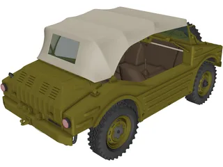 Porsche 597 Jagdwagen (1955) 3D Model preview