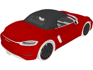 Porsche 718 Boxster S (2017) 3D Model preview