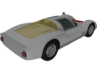 Porsche 906 Carrera 6 Coupe (1966) 3D Model preview