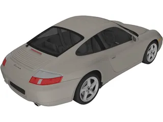 Porsche 911 Carrera (1997) 3D Model preview