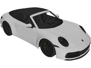 Porsche 911 Targa (2019) 3D Model preview