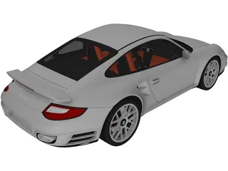 Porsche 911 Turbo (2010) 3D Model preview