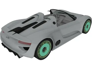Porsche 918 Spyder (2011) 3D Model preview