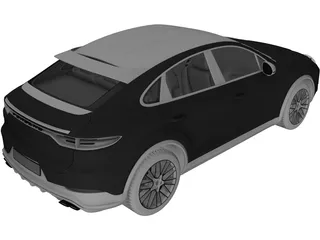Porsche Cayenne Turbo Coupe (2019) 3D Model preview