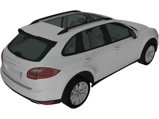 Porsche Cayenne S Hybrid (2010) 3D Model preview