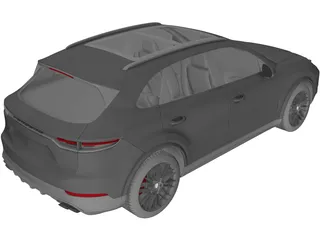 Porsche Cayenne S (2019) 3D Model preview