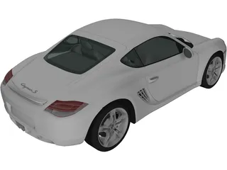 Porsche Cayman S (2011) 3D Model preview