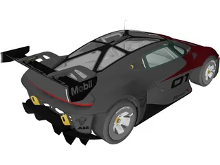 Porsche Mission R Concept (2021) 3D Model preview