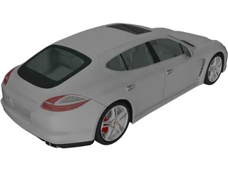 Porsche Panamera (2009) 3D Model preview