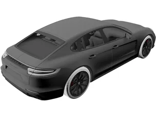 Porsche Panamera GTS (2019) 3D Model preview