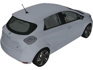 Renault ZOE (2013) 3D Model preview