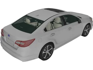 Subaru Legacy (2014) 3D Model preview