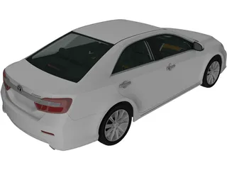 Toyota Camry (2011) 3D Model preview