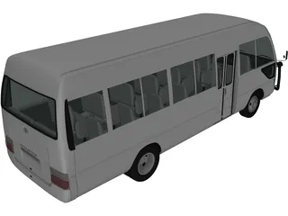 Toyota Coaster (2014) 3D Model preview