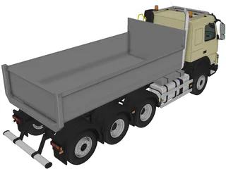 Volvo FMX Tridem (2013) 3D Model preview