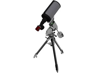 SkyWatcher EQ6-R and TS RC8 Telescope 3D Model preview