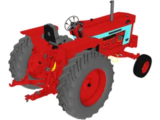 Case IH Farmall 1066 Hydro 3D Model preview