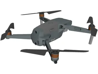 DJI Mavic Drone 3D Model preview