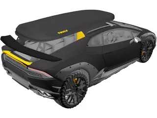 Lamborghini Huracan Sterrato (2023) 3D Model preview