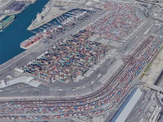 Long Beach City, USA (2024) 3D Model preview