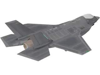 Lockheed Martin F-35 Lightning II 3D Model preview